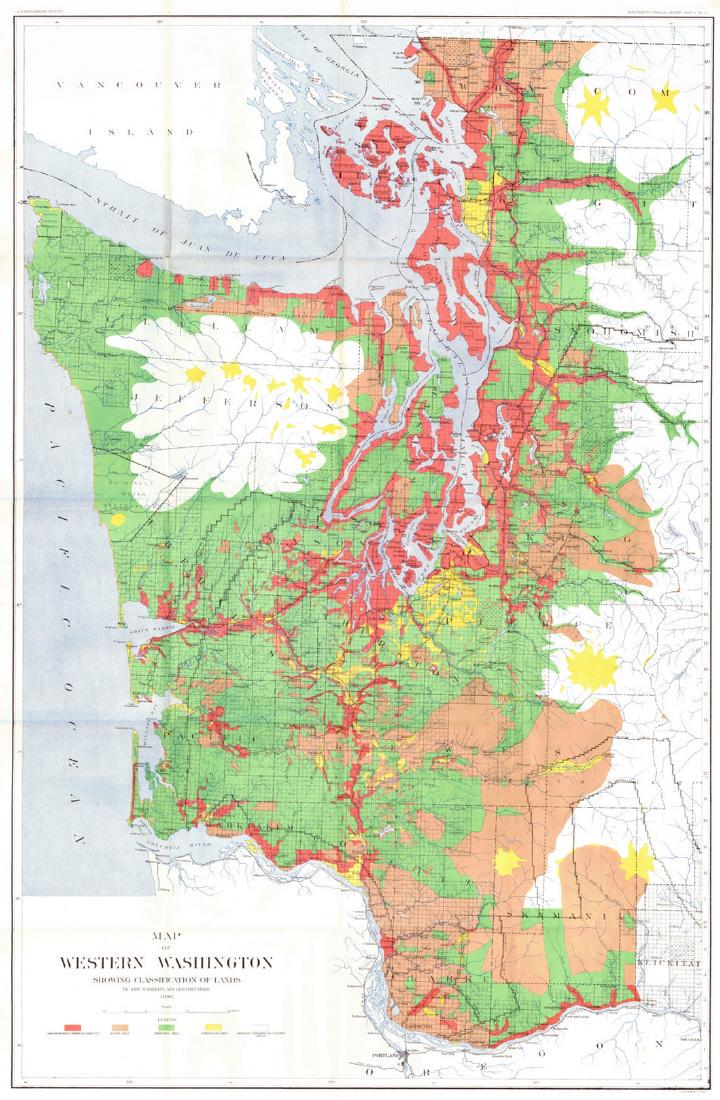 Map Of Western Washington Showing Classification Of 66769567 1 X 