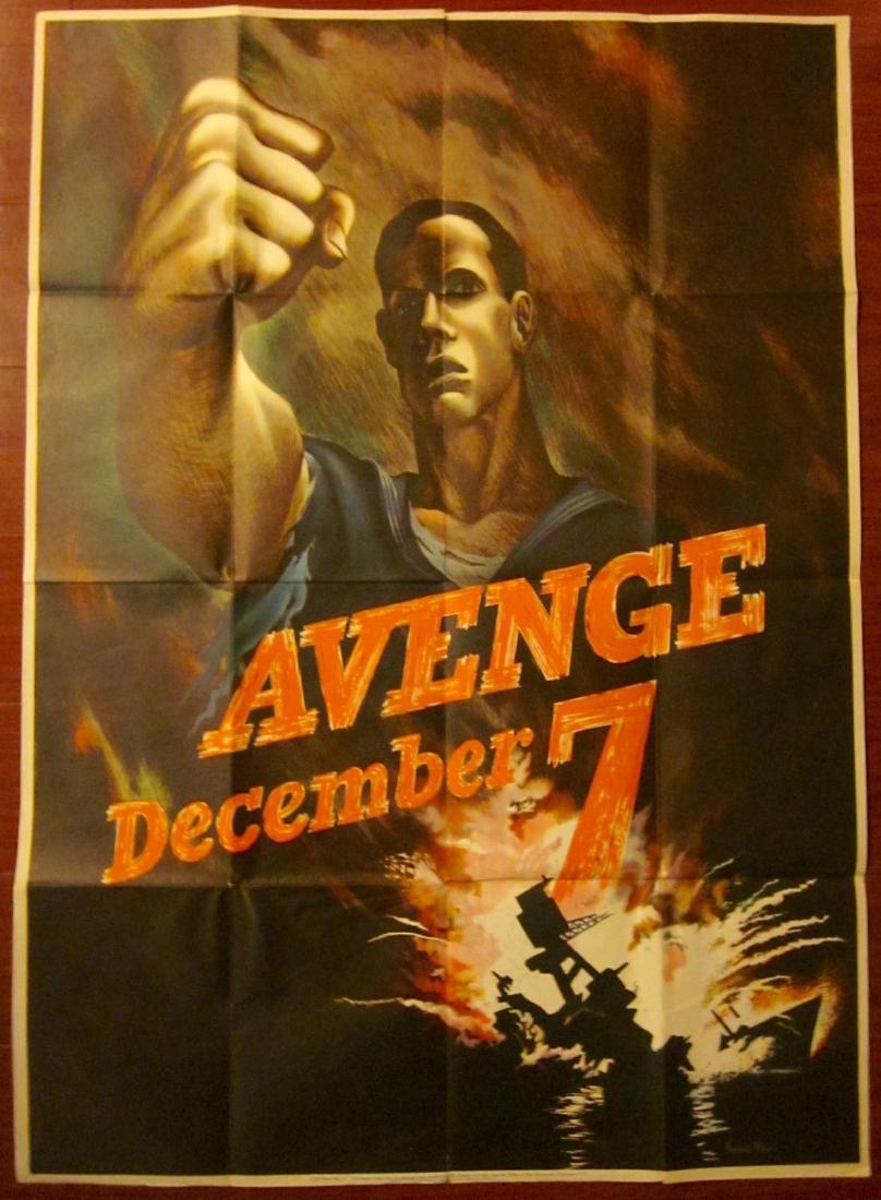 AVENGE DECEMBER 7 1942 WWII POSTER - BERNARD PERLIN (1 of 1)