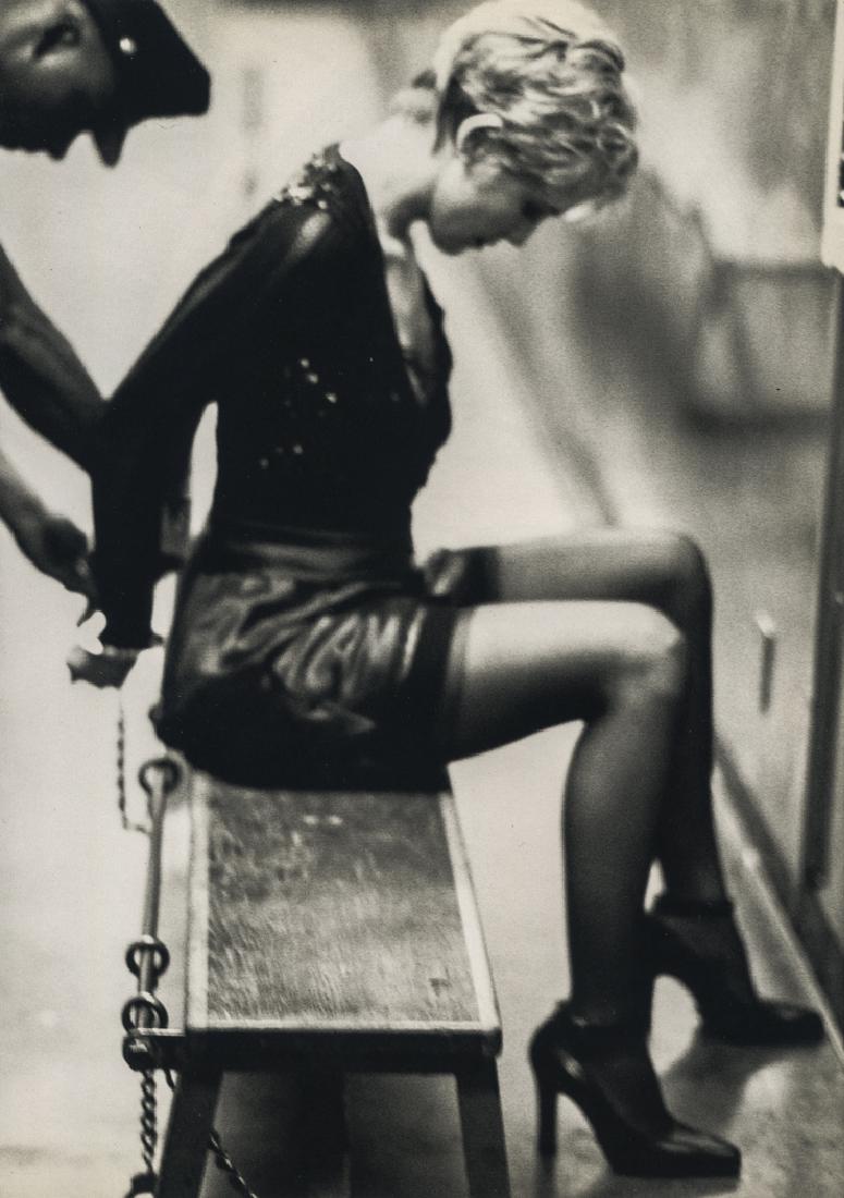 ELLEN VON UNWERTH - Caught, Los Angeles, 1996: Artist: Von Unwerth, Ellen Title: Caught, Los Angeles, 1996 Medium: Photo Litho, 1998, Italy Dimensions: 5.75x8.15 Heat Wax Mounted on 11x14" Conservation Board Ellen Von Unwerth is a German born phot