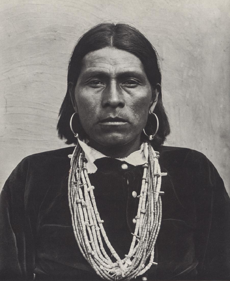 ADAM CLARK VROMAN - Nawquistewa, Oraibi, 1901: Artist: Vroman, Adam Clark Title: Nawquistewa, Oraibi, 1901 Medium: Photo Litho, 1961, USA Dimensions: 6.4x7.8" Heat Wax Mounted on 11x14" Conservation Board Adam Clark Vroman (1856 - 1916) was an Ame