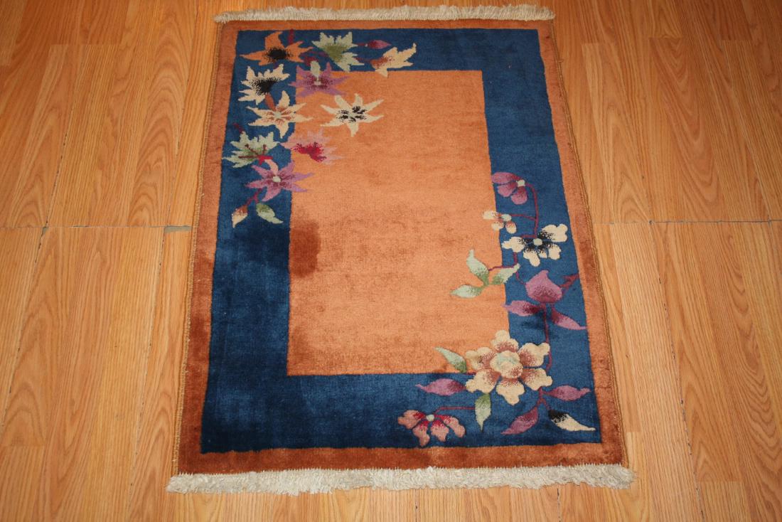 2 x 3 Antique Peking Art Deco Rug 2' x 3' (1 of 2)
