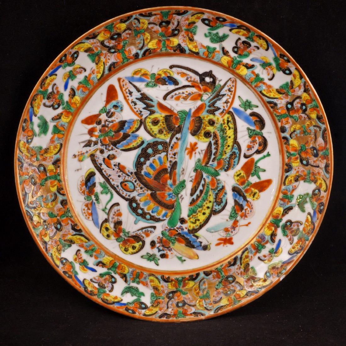 Chinese thousand butterfly over glaze enamel export (1 of 2)