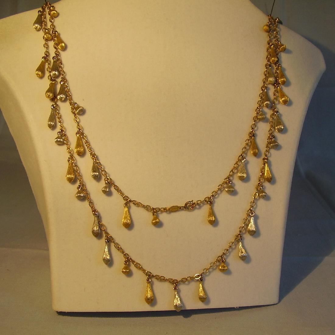 Signed DIOR Necklace with drops (1 of 8)