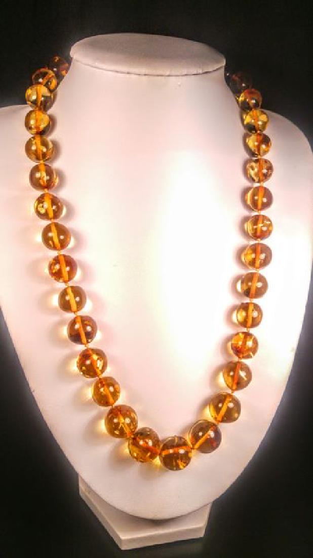 Lemon colour 100% Genuine Baltic Amber necklace (1 of 10)