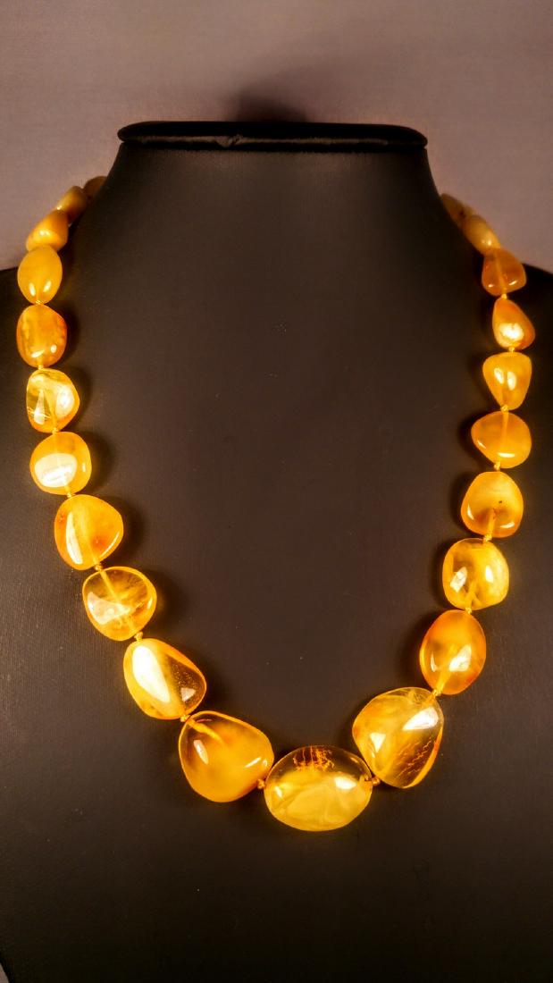 Royal colour 100% Genuine Baltic amber necklace (1 of 10)