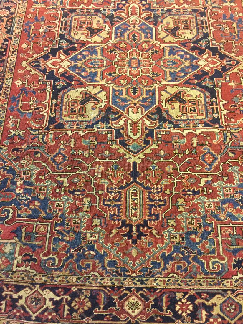 Semi Antique Persian Heriz Rug 11x7.7 (1 of 14)