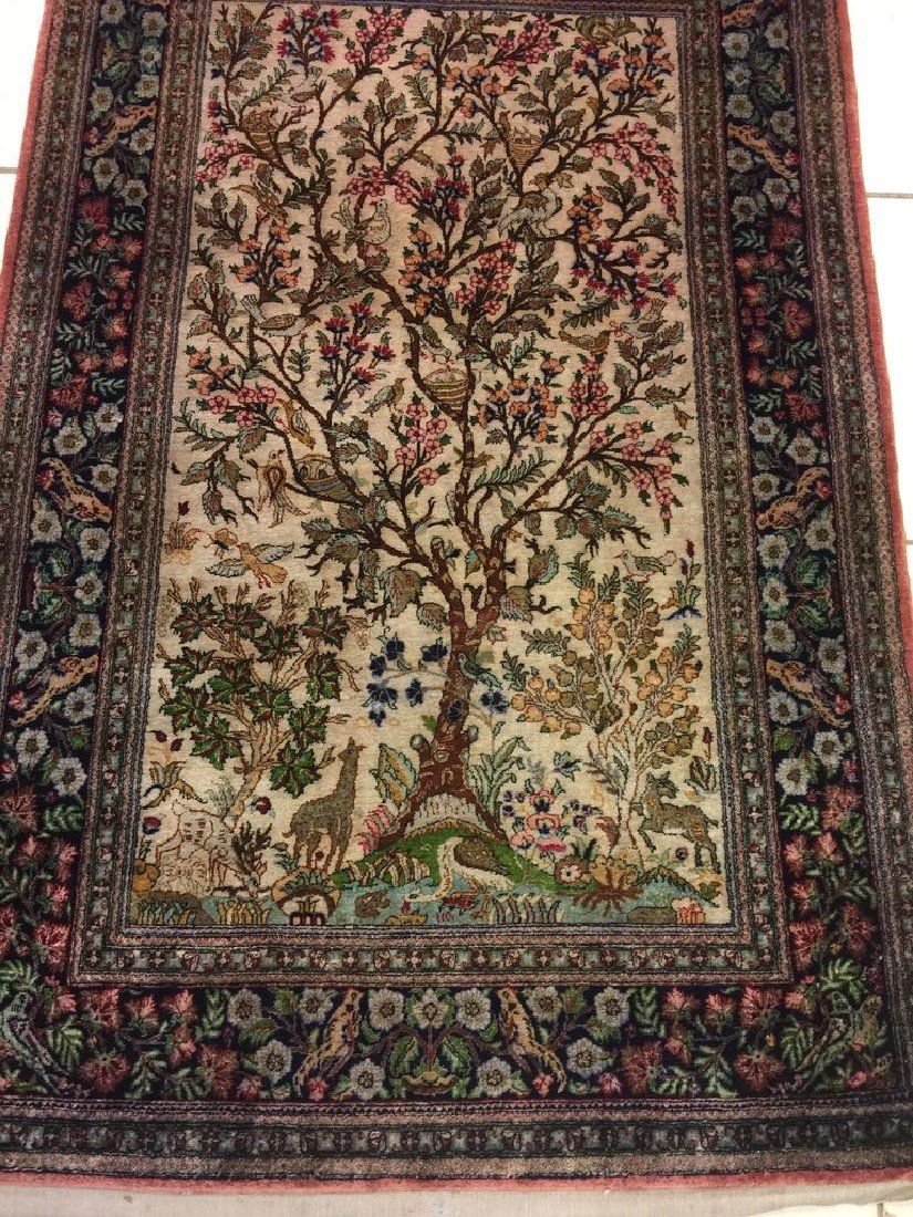 Semi Antique Persian Qum Silk Rug 5.6x3.1 (1 of 11)