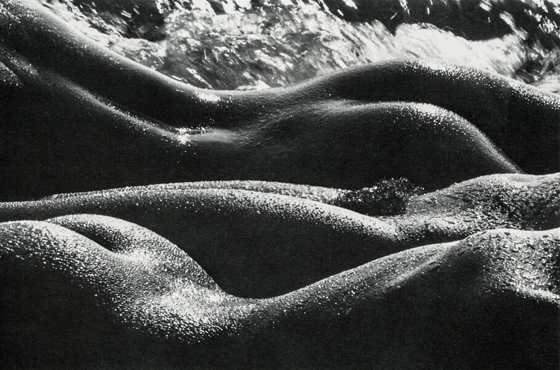 LUCIEN CLERGUE - Les Geantes, 1977: Artist: Clergue, Lucien Title: Les Geantes, 1977 Medium: Photo Litho, 1984, England Dimensions: 5.7x3.75" Heat Wax Mounted on 8.5x11" Conservation Board Lucien Clergue (1934 – 2014) was a French pho