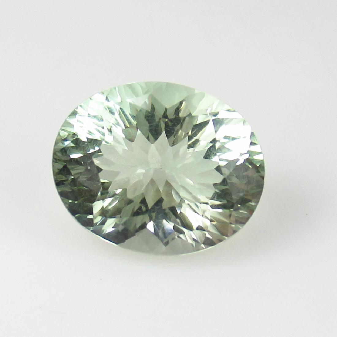3.55 Ct Genuine Oval Concave cut Green Beryl Loupe: No Reserve! Title: 3.55 Ct Genuine Oval Concave cut Green Beryl Loupe Clean Stone Clarity: IF Gemstones: Green Beryl Carat Weights: 3.55 Size/Dimensions: 9.00 x 11.00 x 6.50 mm IF clean / Top Quality 