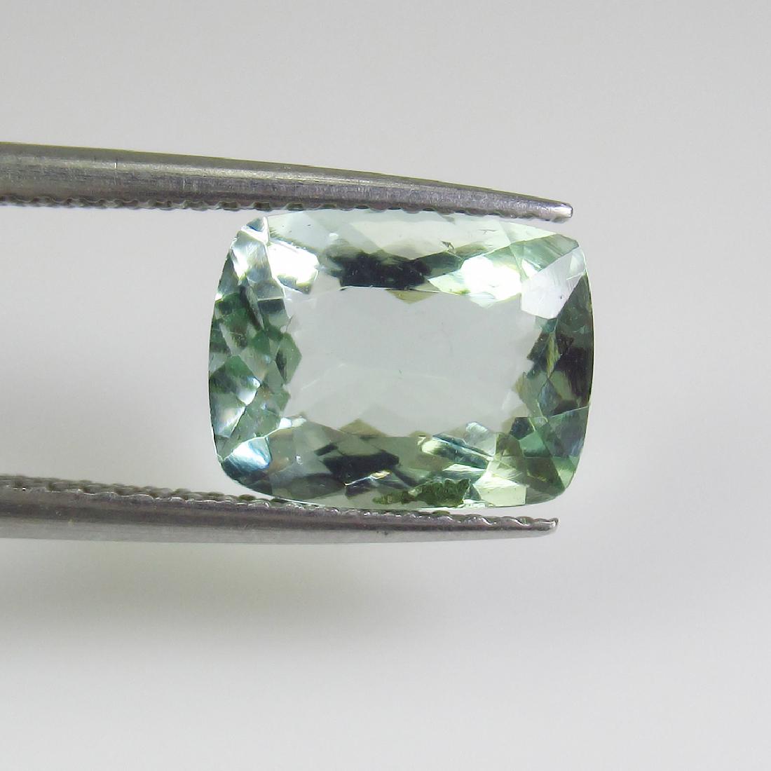 2.41 Ct Genuine Green Aquamarine Excellent Cushion Cut (1 of 3)