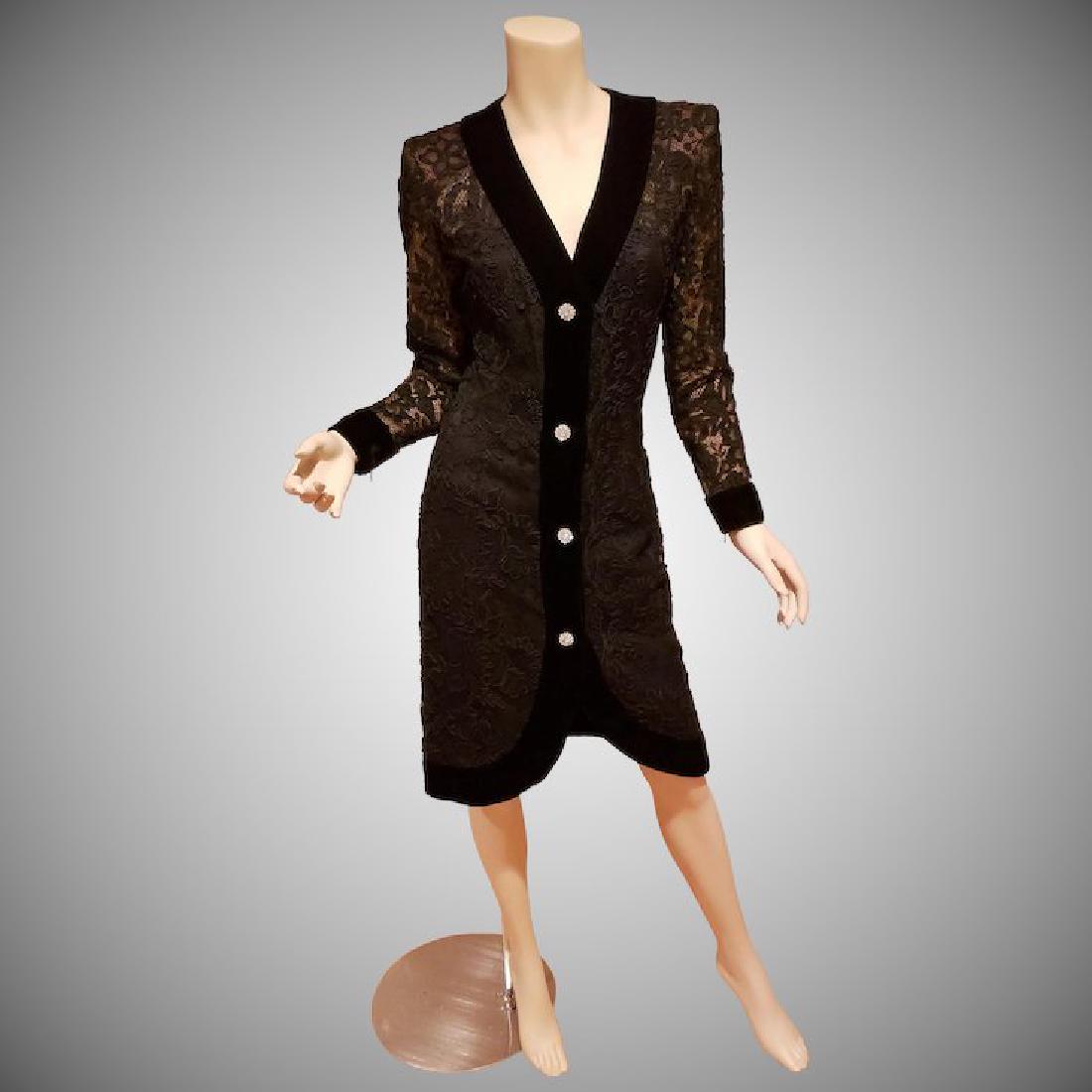 Vtg Givenchy Nouvelle Boutique Couture Guipure/Velvet (1 of 9)