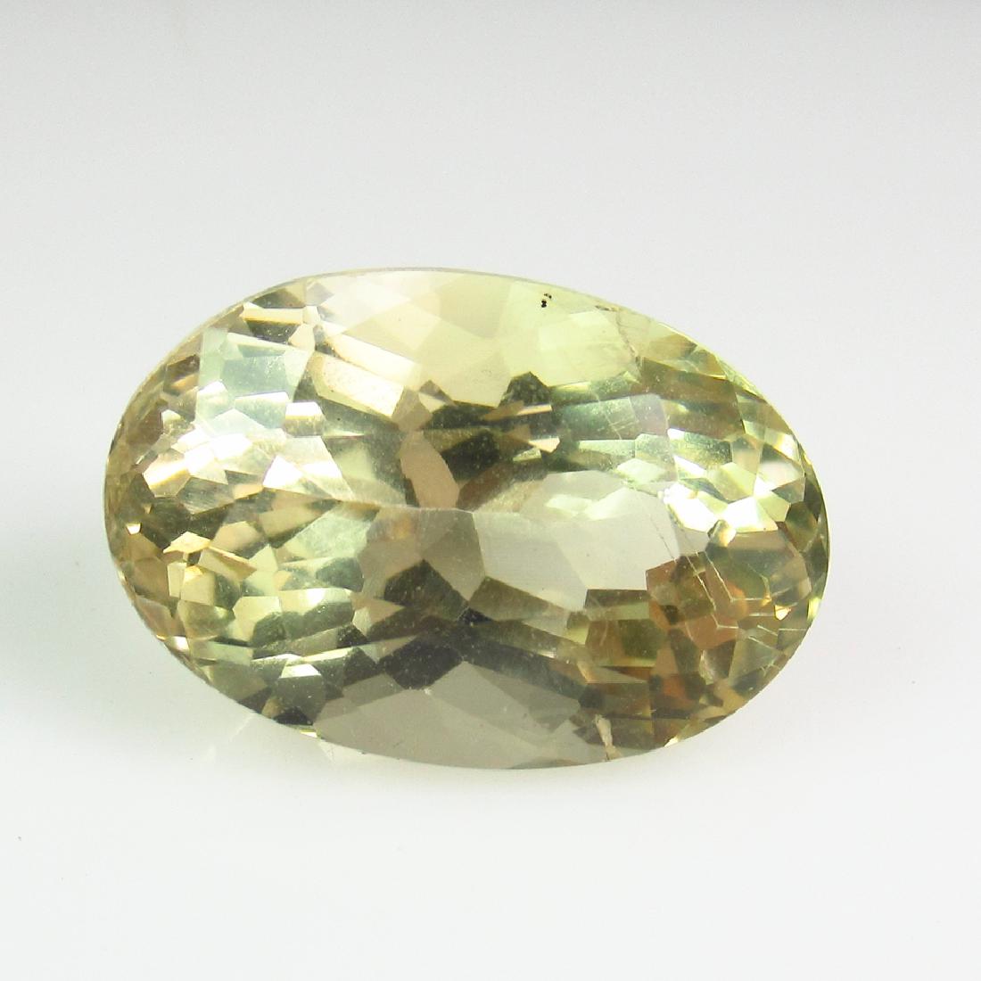 7.38 Ct Genuine Yellow Scapolite Oval Cut (1 of 2)