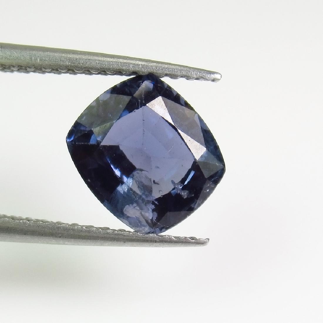 2.01 Ct Genuine Burma Violet Spinel 8X7 mm Cushion Cut: No Reserve! Title: 2.01 Ct Genuine Burma Violet Spinel 8X7 mm Cushion Cut Natural Spinel Cushion Stone Clarity: SI Gemstones: Spinel Carat Weights: 2.01 Size/Dimensions: 8.00 x 7.00 x 4.30 mm Addition