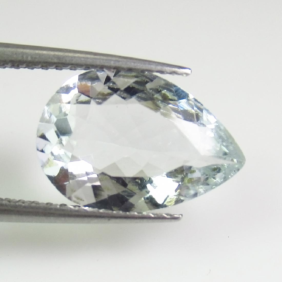 2.56 Ct Genuine Aquamarine Pear Cut (1 of 2)