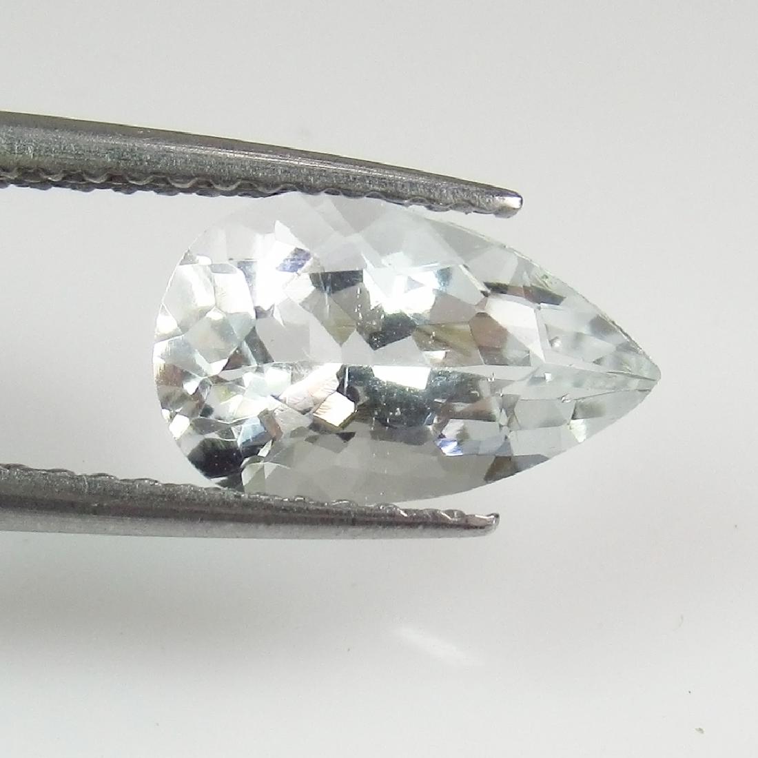 1.49 Ct Genuine Rock Crystal Pear Cut (1 of 2)