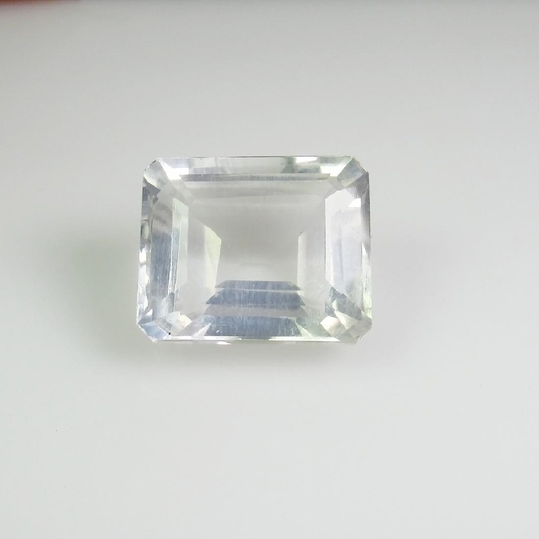 5.46 Ct Genuine Rock Crystal 11.5x9.5 mm Emerald Cut (1 of 2)