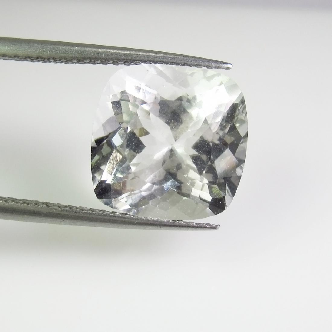 6.82 Ct Genuine Rock Crystal Square Cushion Cut (1 of 2)