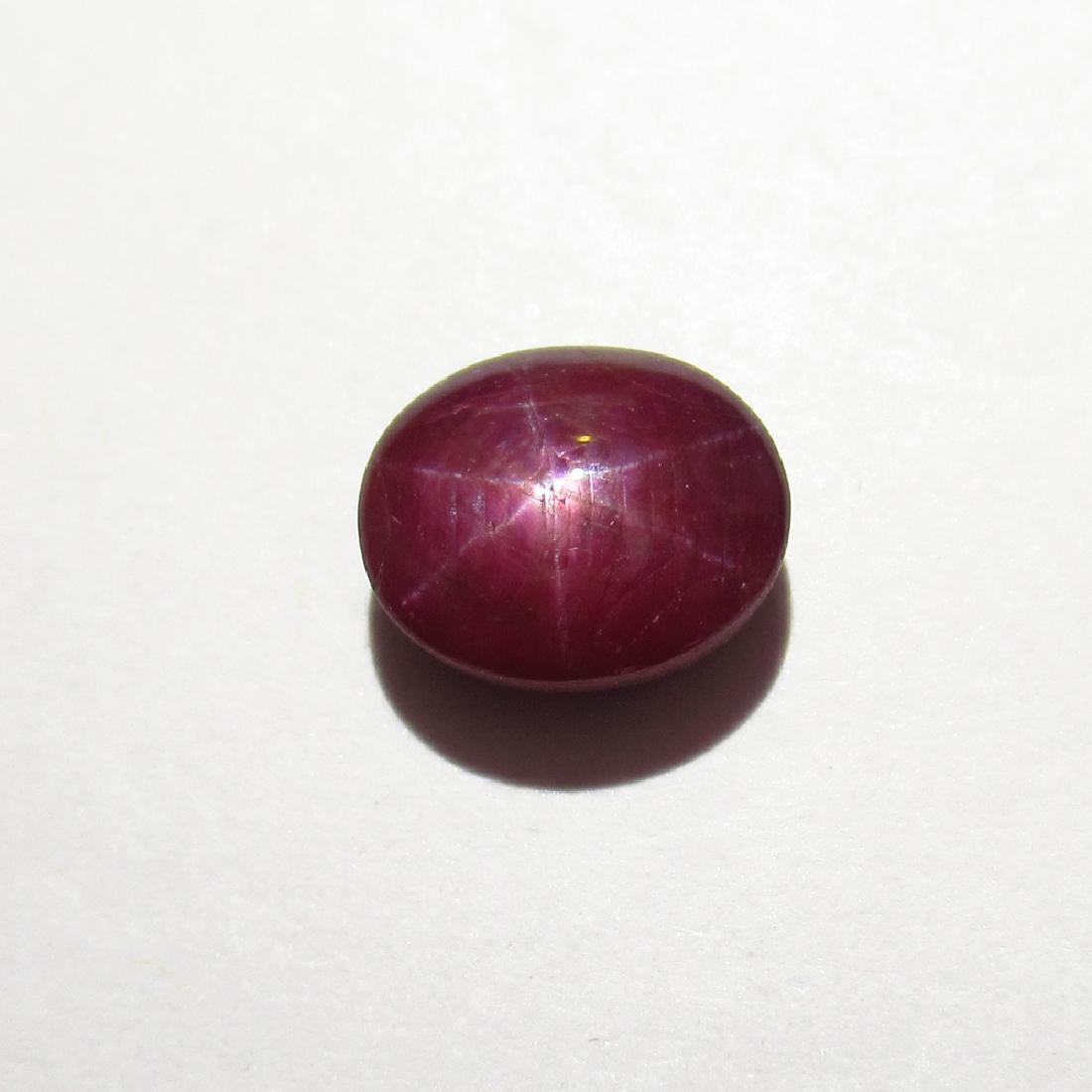 2.79 Ct Genuine Six Line Star Ruby 8X6.5 mm Oval Cab (1 of 2)