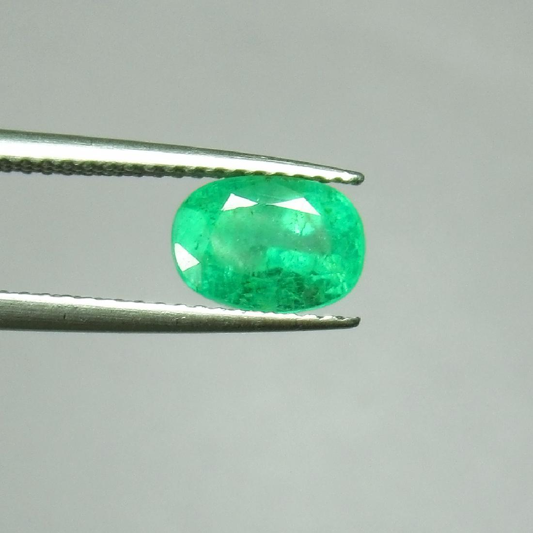 1.60 Ct Genuine Zambian Emerald Oval Cut (1 of 2)
