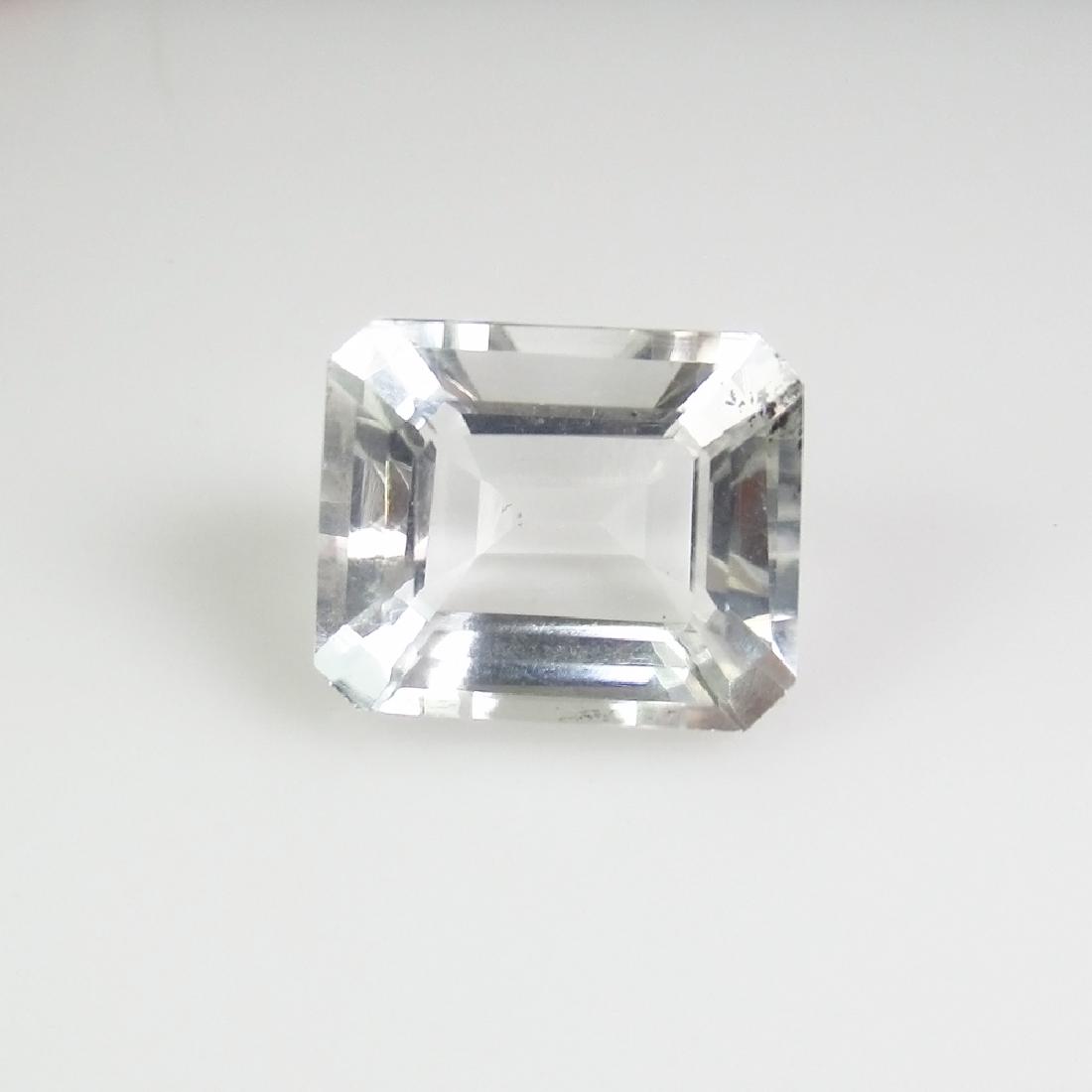 4.47 Ct Genuine Rock Crystal Emerald Cut (1 of 2)