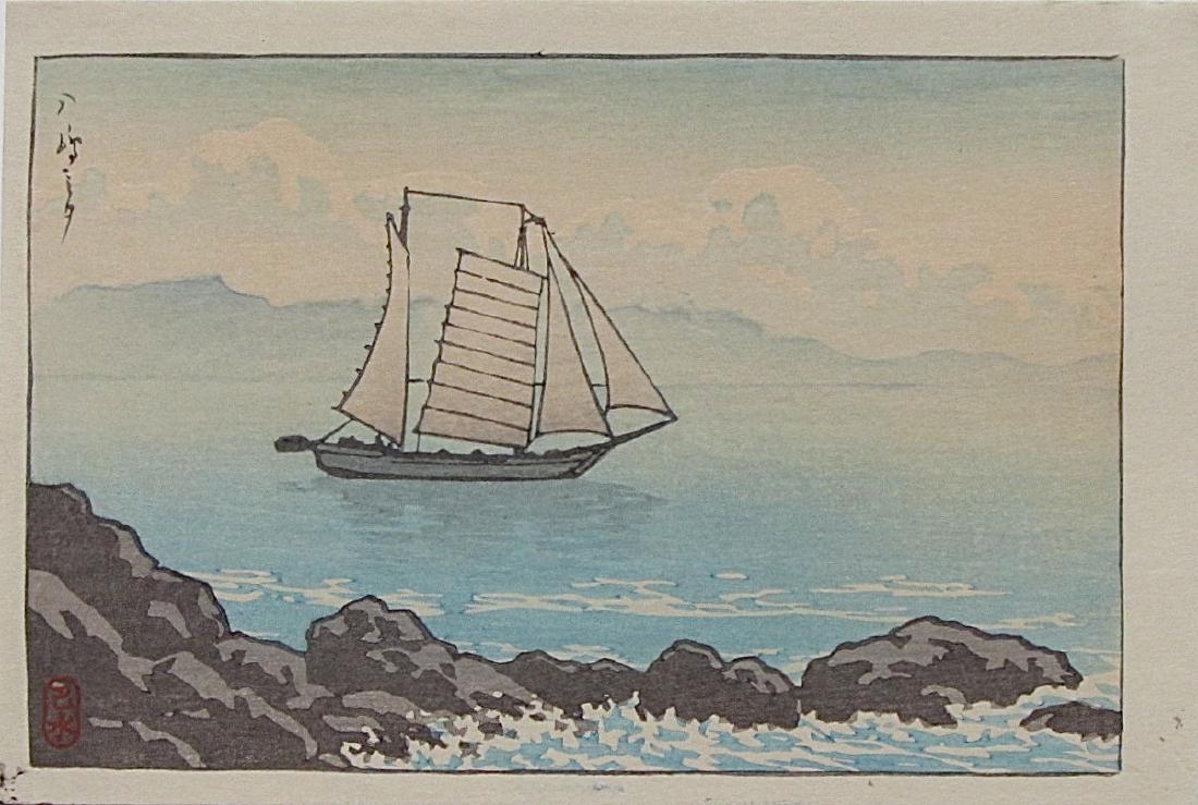 Kawase HASUI Woodblock Evening sail (1 of 2)