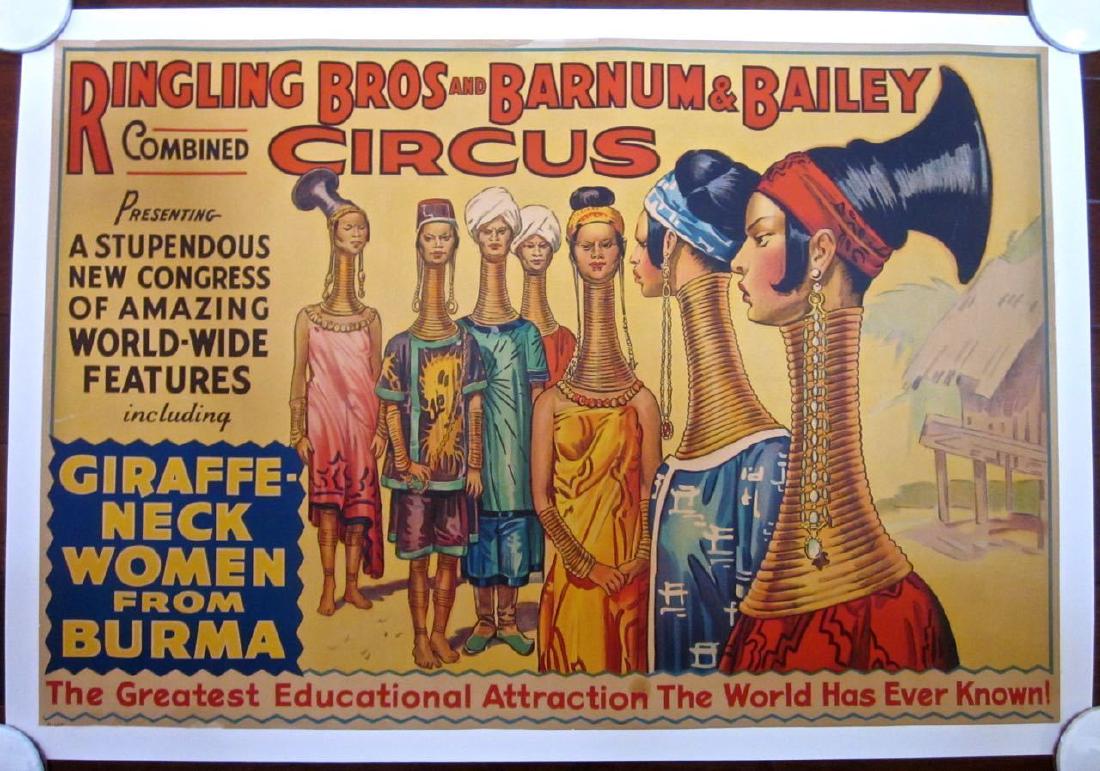 RINGLING BROTHERS ORIG 1933 LB RARE GIRAFFE NECK WOMEN (1 of 1)