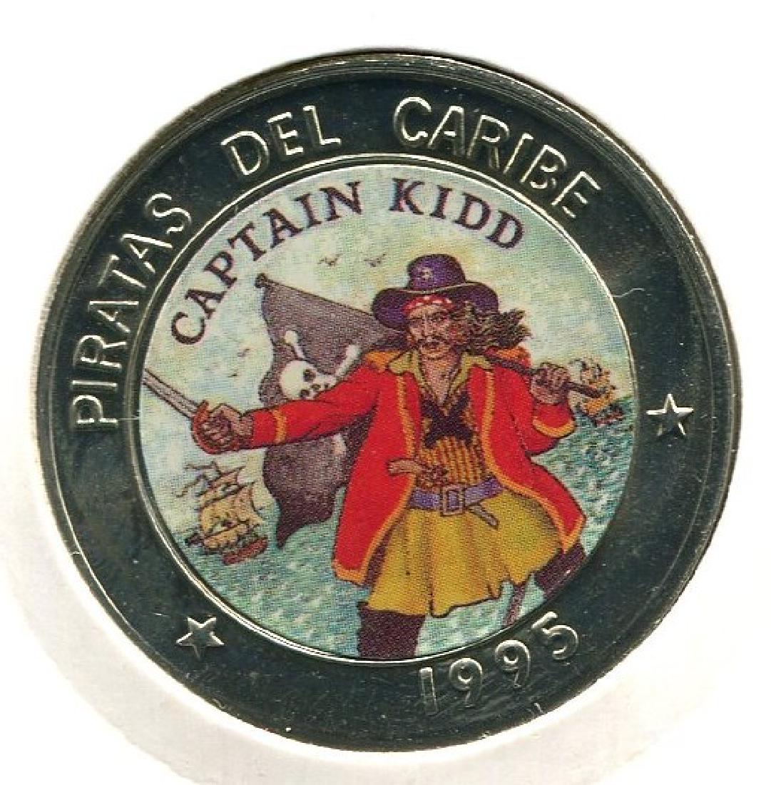 1995 CUBA 1 Peso PIRATES of the CARIBBEAN - CAPTAIN (1 of 2)