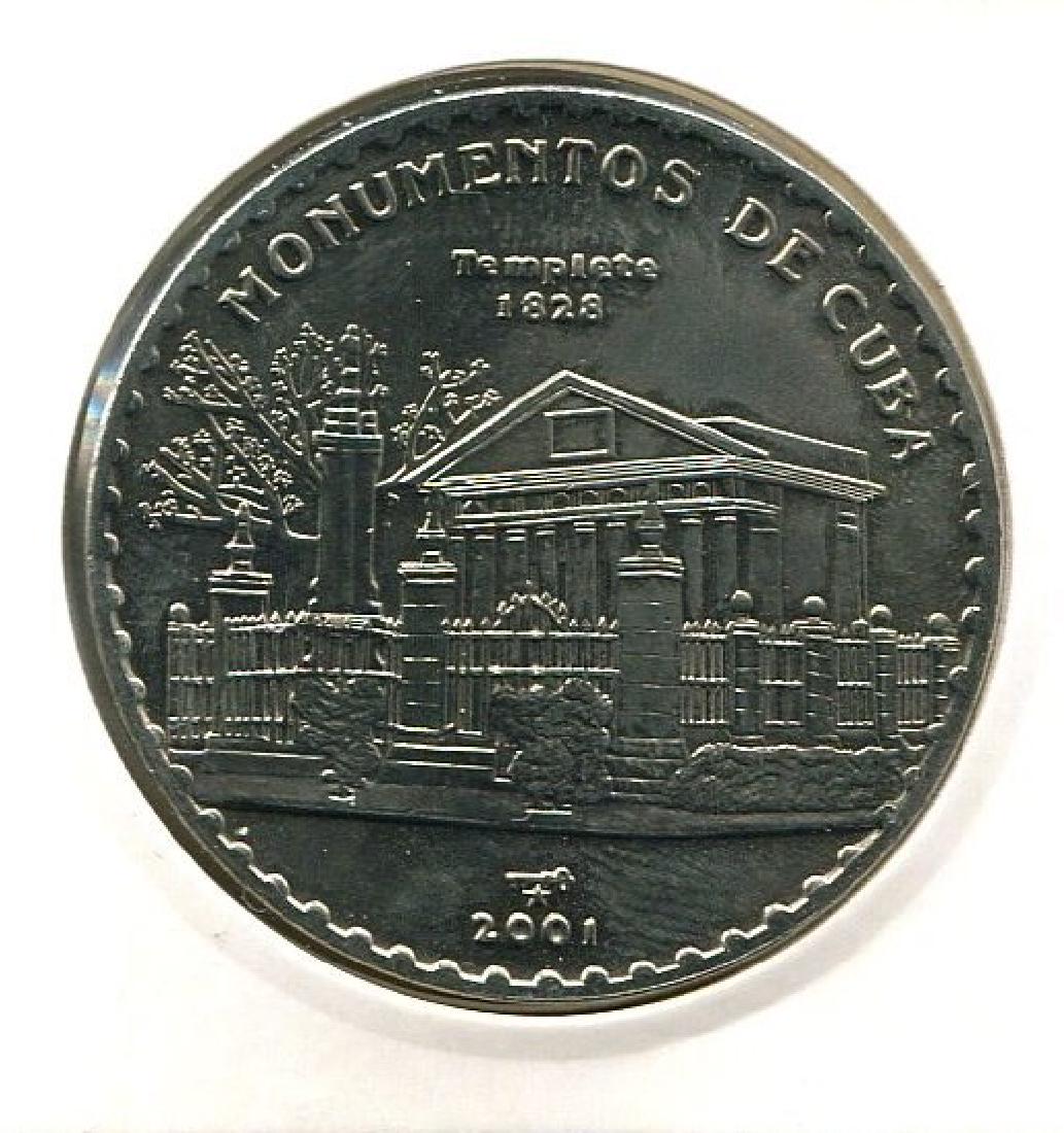 2001 CUBA 1 Peso TEMPLETE UNC: 2001 CUBA 1 Peso TEMPLETE UNC 2001 Copper-Nickel Diameter : 38 mm ( AMC Catalog ID : CU1056.25 ) UNC Reserve: $9.00 Shipping: Domestic: Flat-rate of $15.00 to anywhere within the contiguous U.S. Inter
