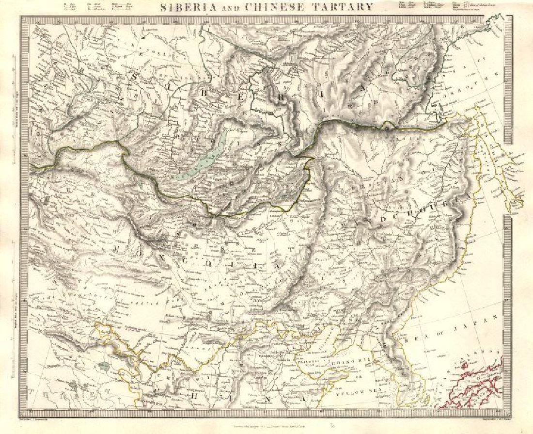SIBERIA & CHINESE TARTARY Manchuria Mongolia China (1 of 2)