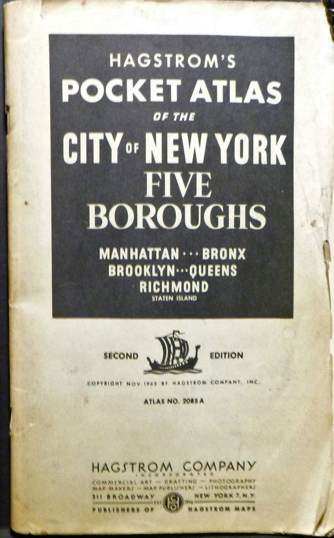 Hagstrom's Pocket Atlas of the City of New York (1 of 6)