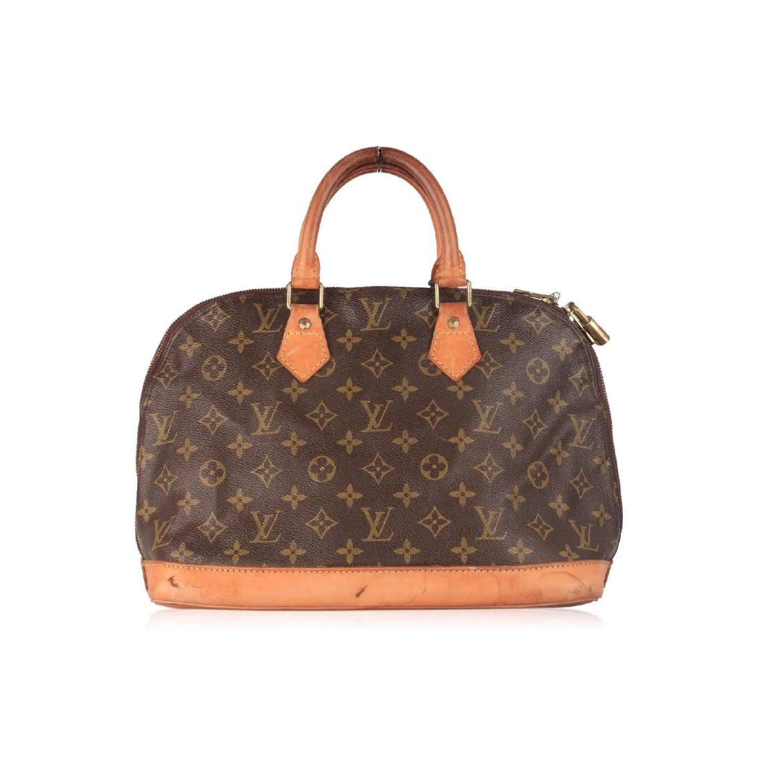 LOUIS VUITTON Vintage Brown MONOGRAM Canvas ALMA (1 of 10)