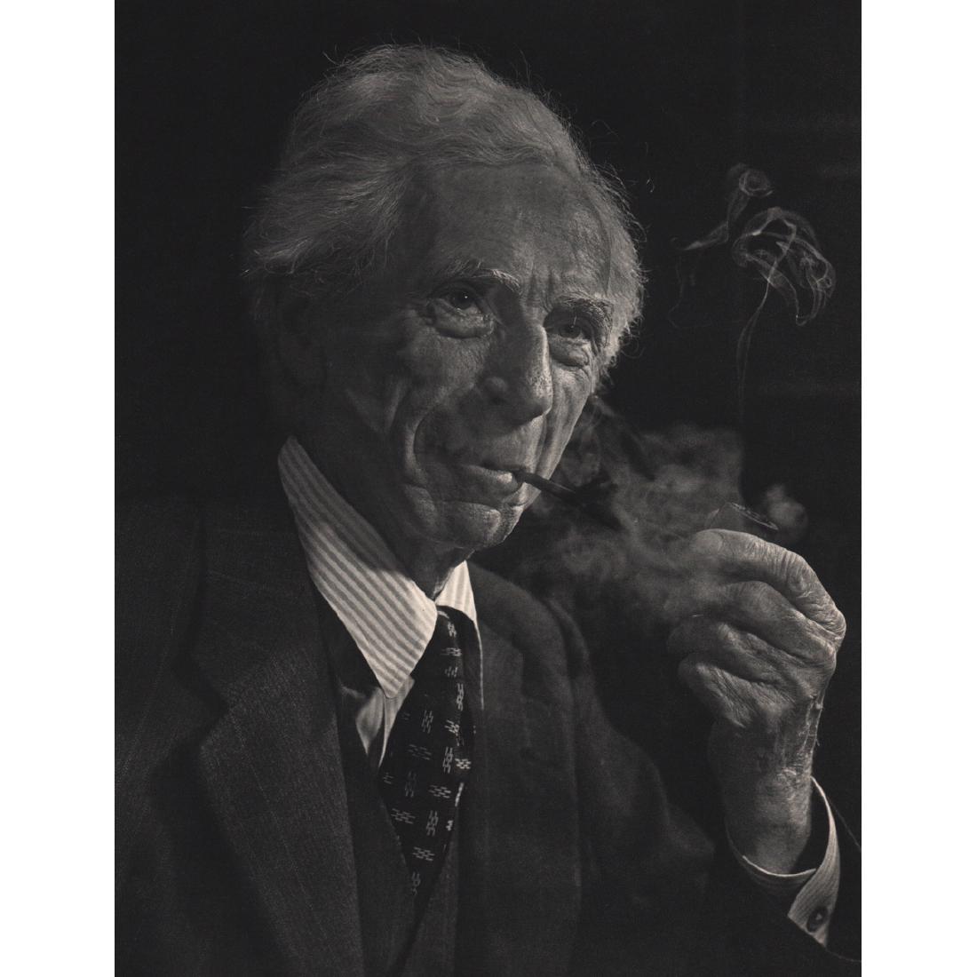 YOUSUF KARSH - Bertrand Arthur William Russell: Artist: YOUSUF KARSH Print Title: Bertrand Arthur William Russell Bertrand Arthur William Russell, 3rd Earl Russell(1872-1970) was a British philosopher, logician, mathematician, historian, writer, so