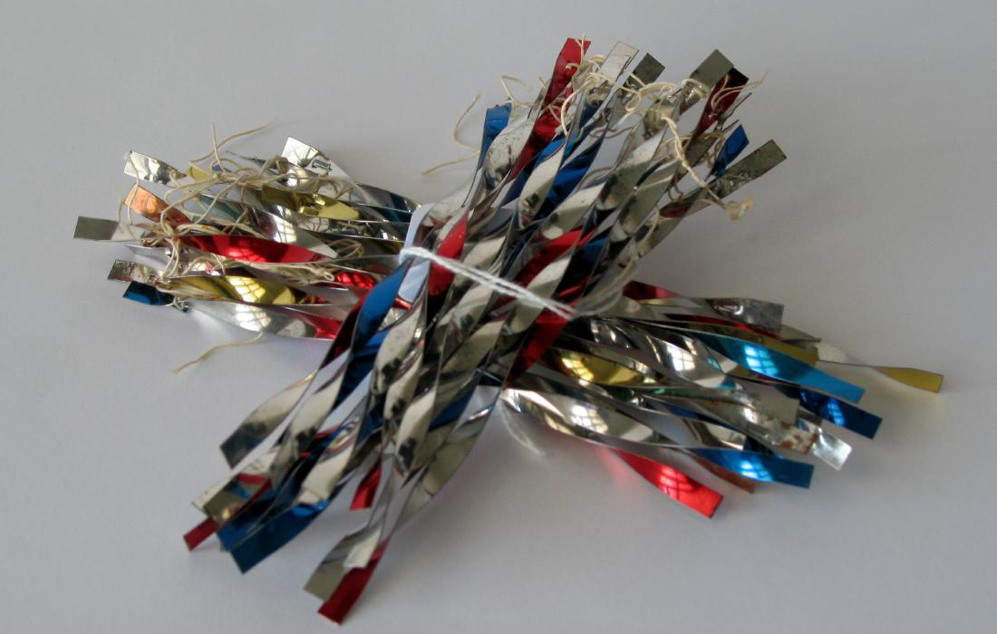 Vintage tin Christmas Icicle ornaments. (1 of 1)