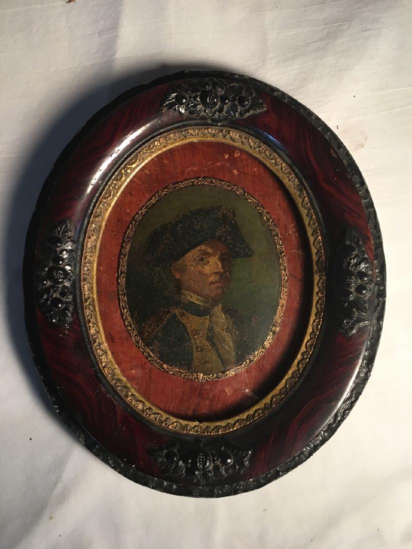 Rare Untouched Early Oil on Copper Portrait of John (1 of 4)