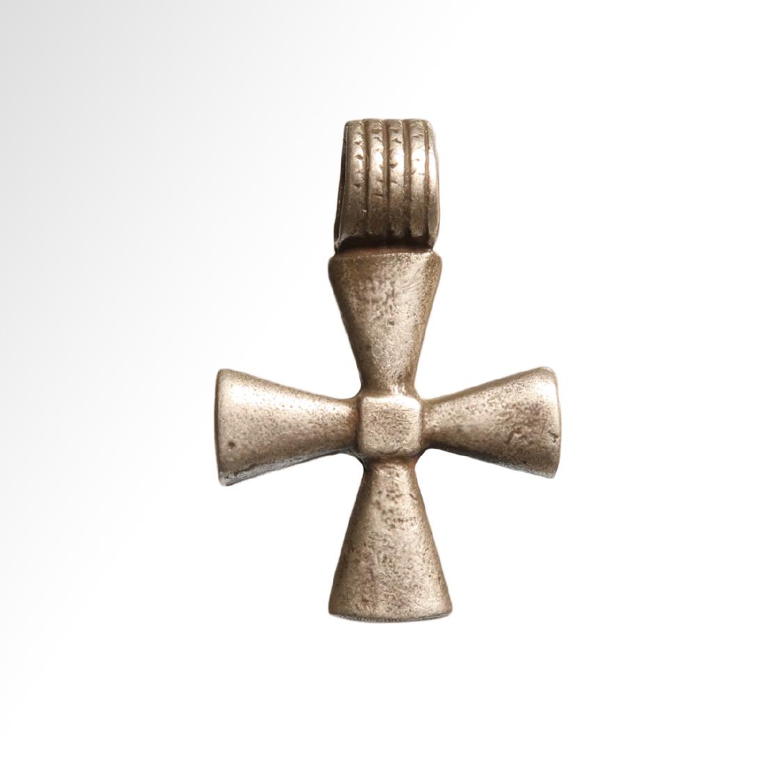 Crusaders Silver Cross, c. 10th -11th Century A.D. (1 of 4)