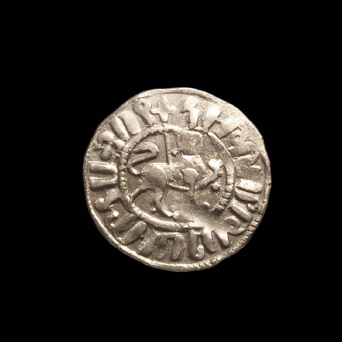 Medieval Crusaders Armenian Silver Tram, King Hetoum I: Medieval Crusaders Armenian Silver Tram, King Hetoum I and Zabel, Armenia, 1226-1270 A.D.. Date & Origin: Armenia, 1226-1270 A.D.. Medieval Silver Tram of Hetoum I and Zabel, Armenia, 1226-1270 A.D.. 