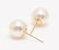 Lustrous Round 8.5x9mm Akoya Pearl Studs In 18K Yellow - 2