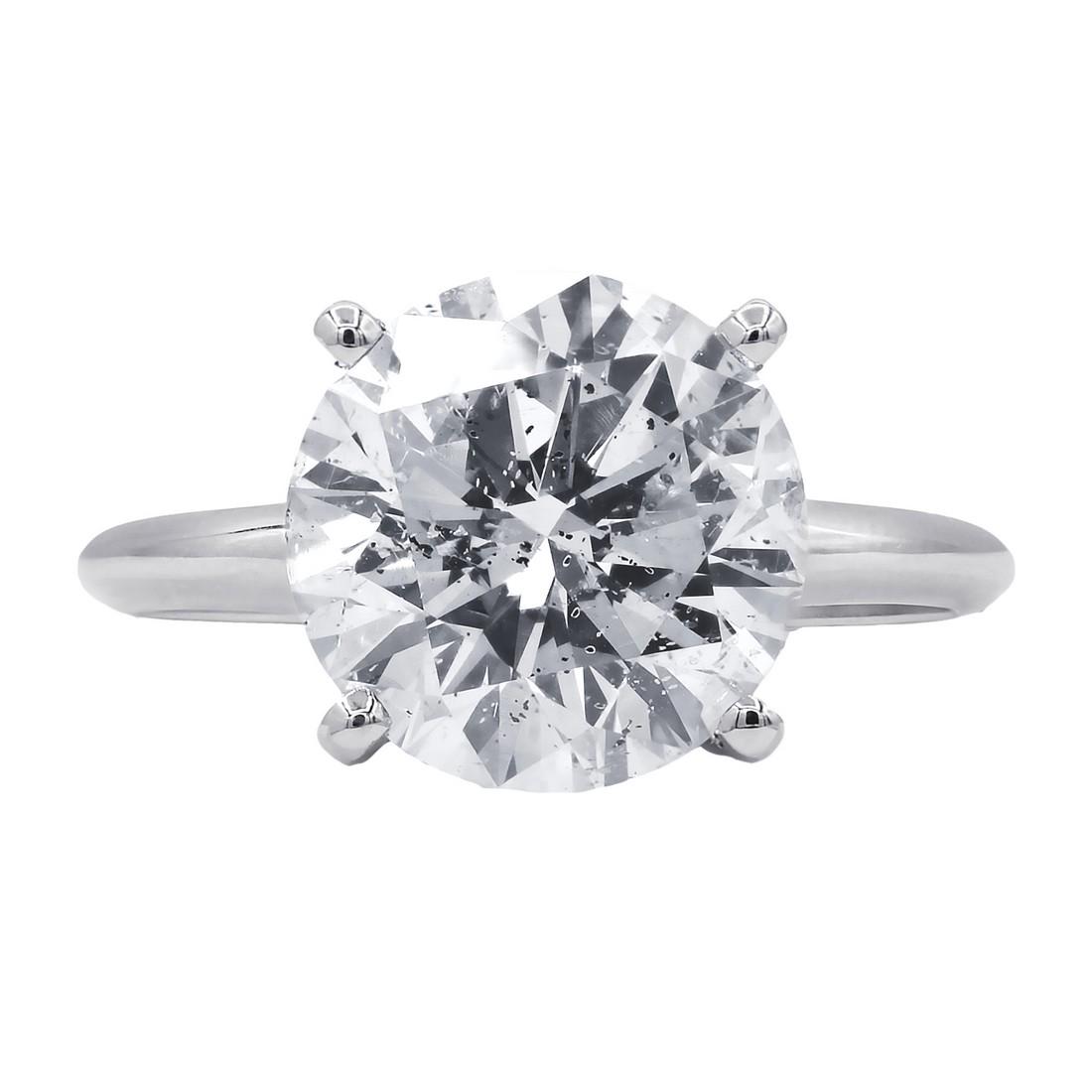 Certified 4.66 Carats Engagement Ring (1 of 4)