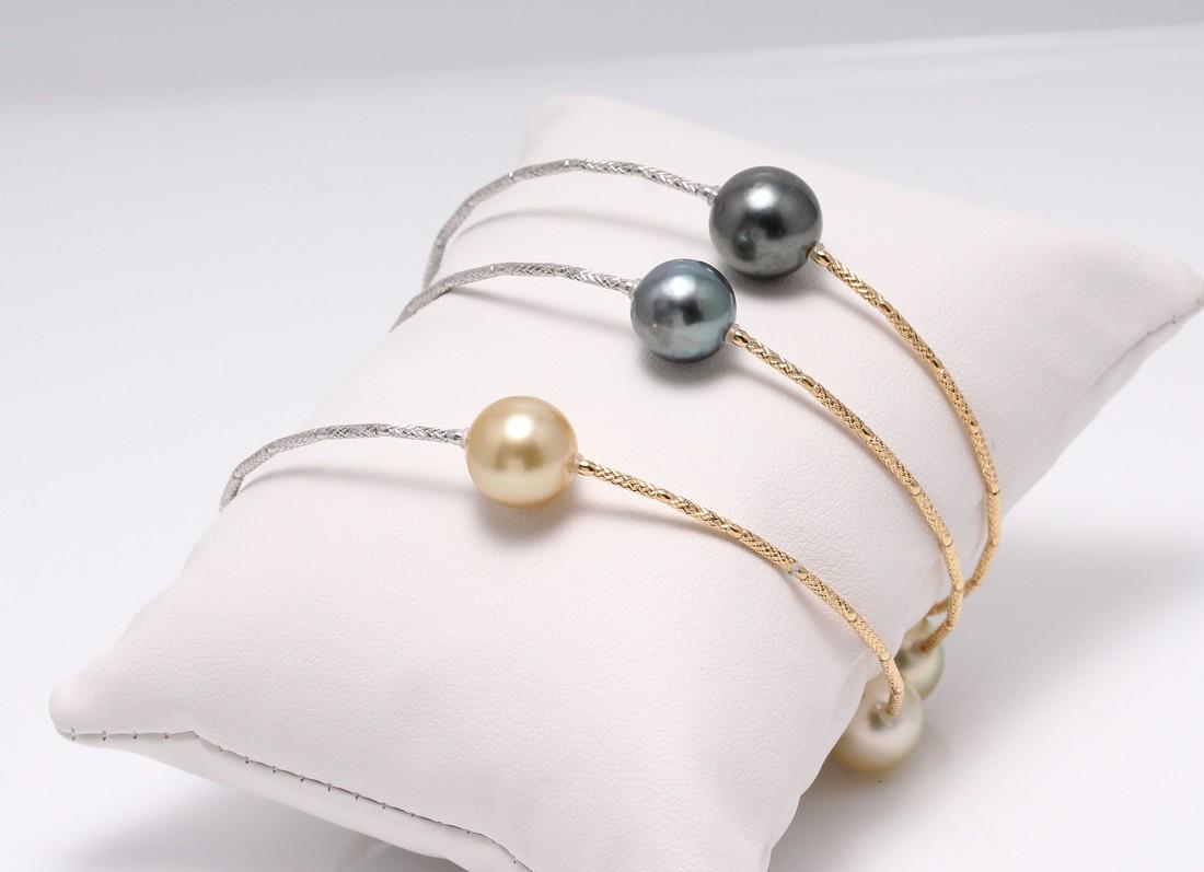 Wrap Bracelet Featuring 9 Australian South Sea and (1 of 5)