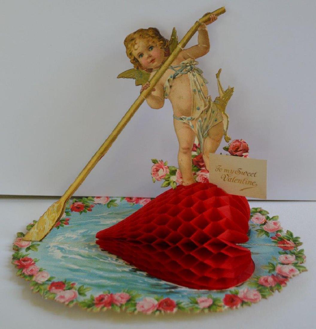 EXCEPTIONAL GERMAN ANTIQUE VICTORIAN DIECUT VALENTINE, (1 of 3)