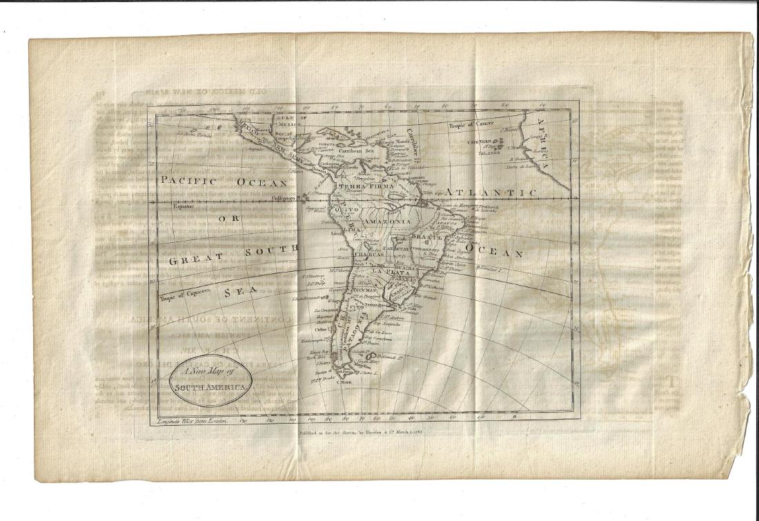 1785 Folding Map of South America (1 of 1)