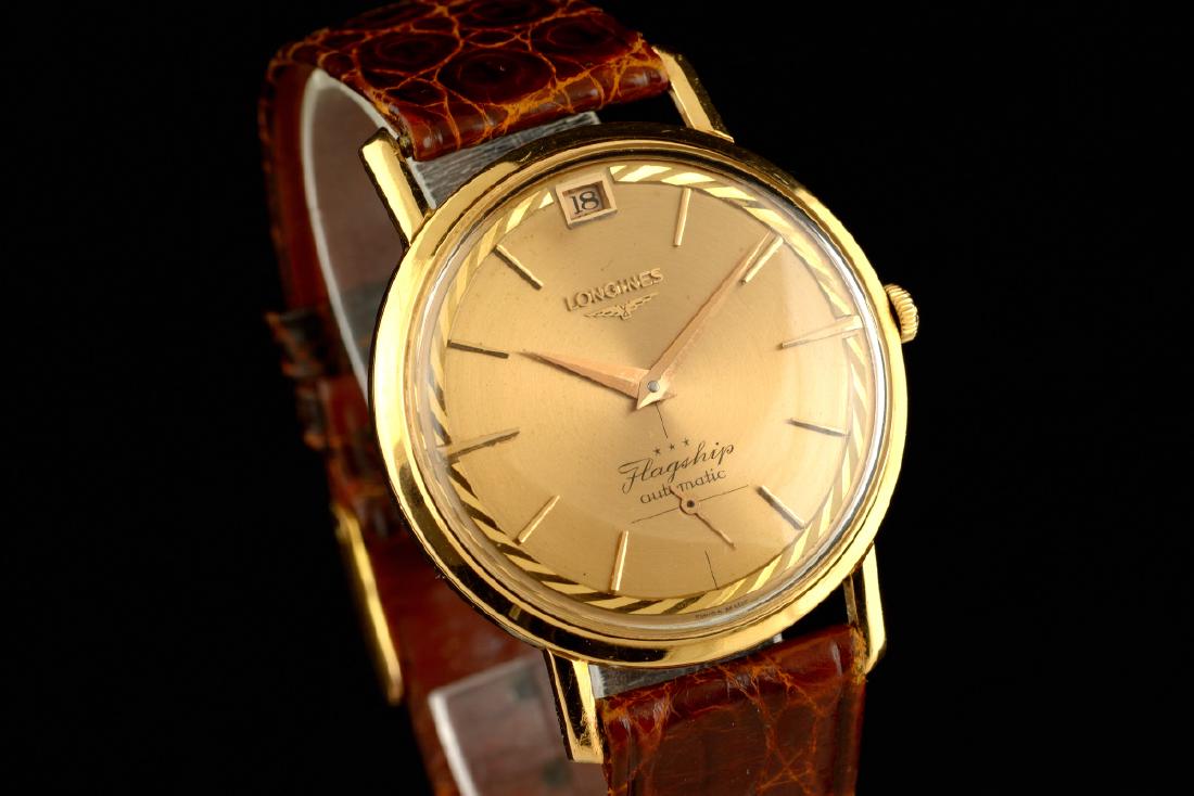 Rare Longines Flagship De Luxe Rose Gold Case And Dial (1 of 10)