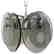 Dual Layer Discs Pendant by Cristal Art