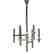 Geometric Nine Chrome Tubes Pendant
