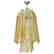 Italian Amber Murano Glass Chandelier by Mazzega