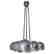 Italian Six Chrome Globes Pendant