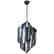 Italian Chrome Spirals Pendant by Sciolari