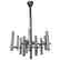 Chrome Tubular Pendant by Sciolari