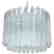 Italian Murano Triedri Glass Drum Chandelier by Venini