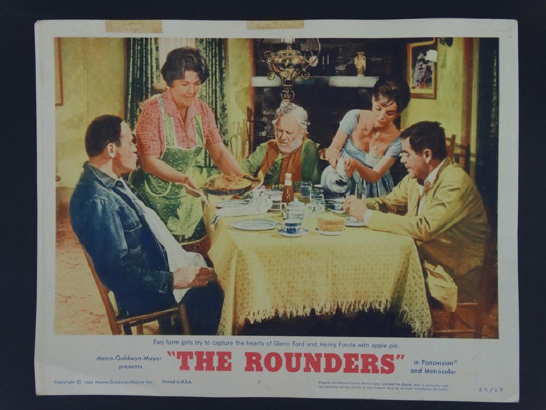 "The Rounders" Lobby Card: Lobby card from "The Rounders," 1965 Comedy-Western written and directed by the unsurpassed Burt Kennedy and starring Glenn Ford and Henry Fonda. 14 x 11, has tape marks, pls see photo. Unless otherwi